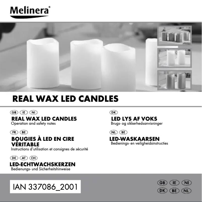 Page 1 de la notice Manuel utilisateur Melinera IAN 337086