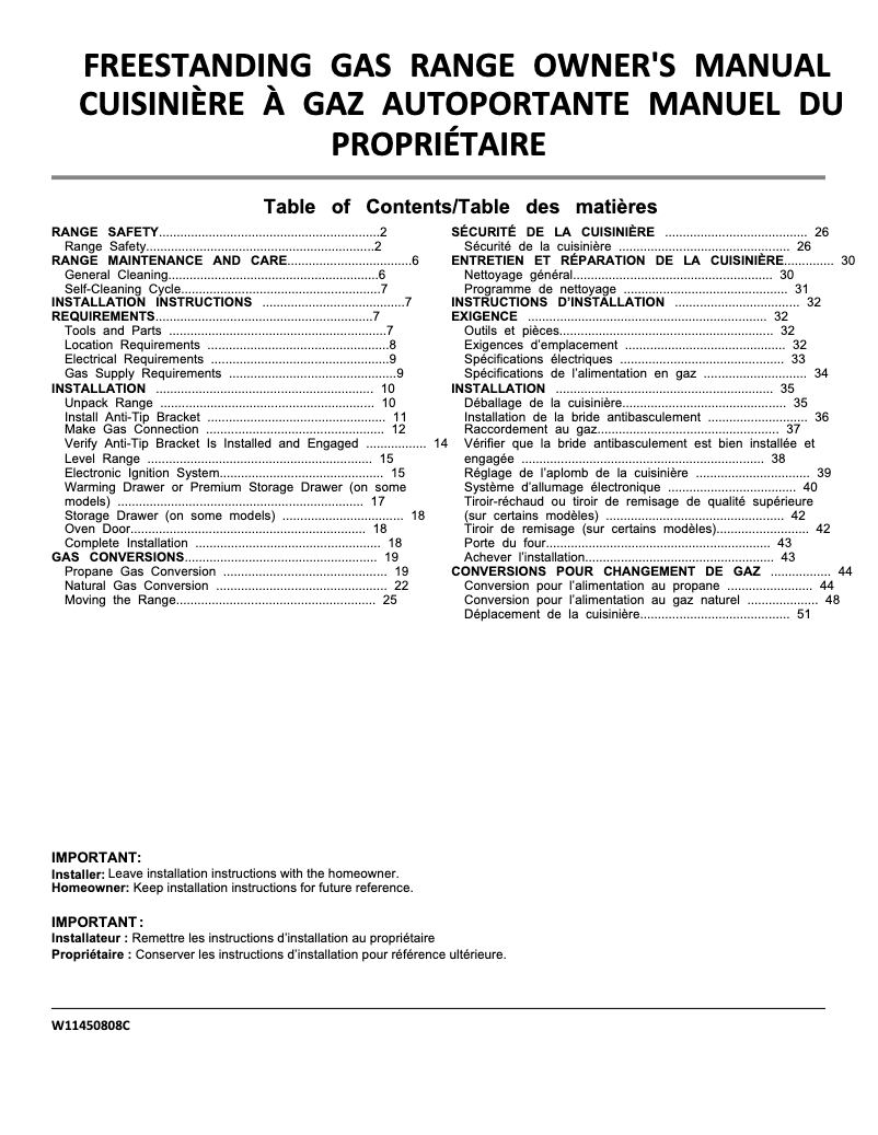 Page n°1 - Manuel utilisateur Amana AGR6603SFS