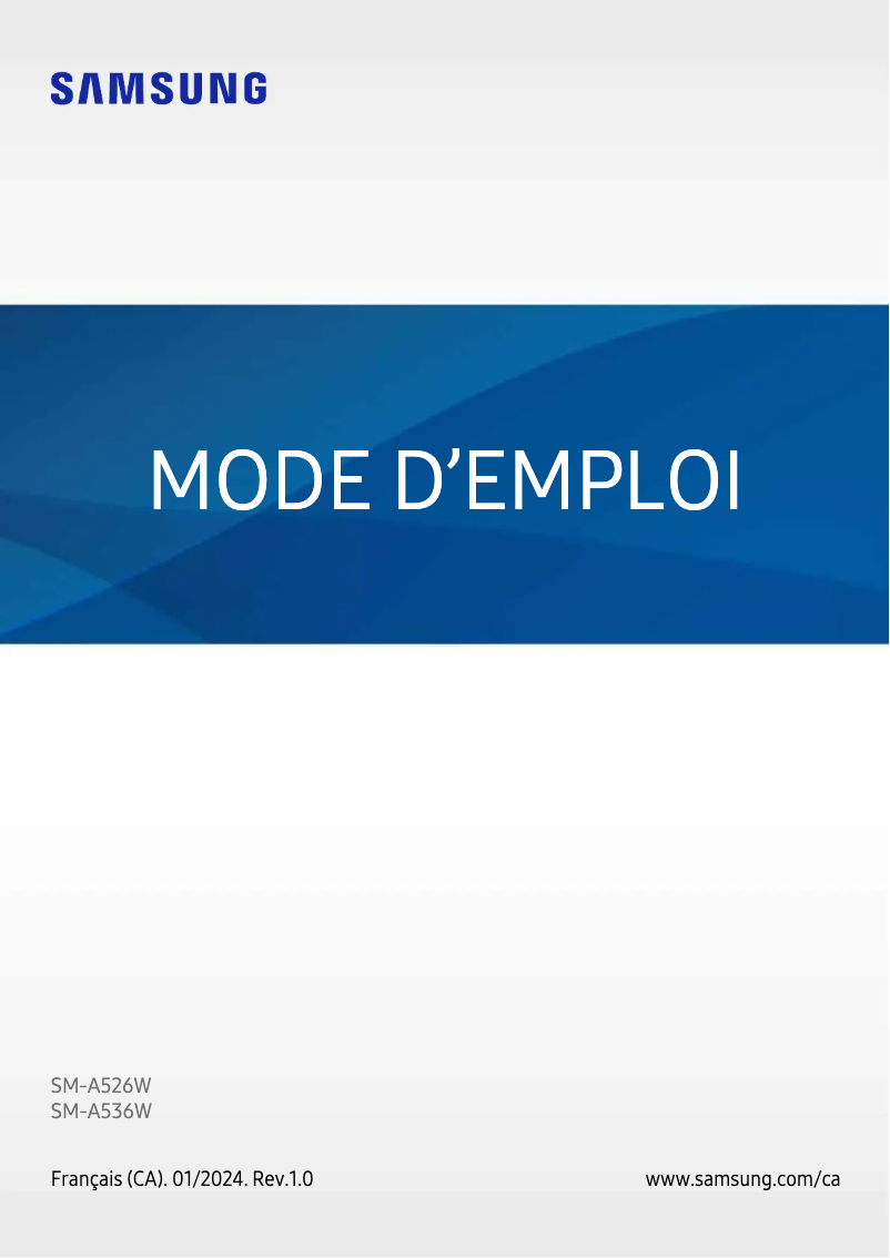 Página 1 del manual Manual de usuario Samsung Galaxy A52