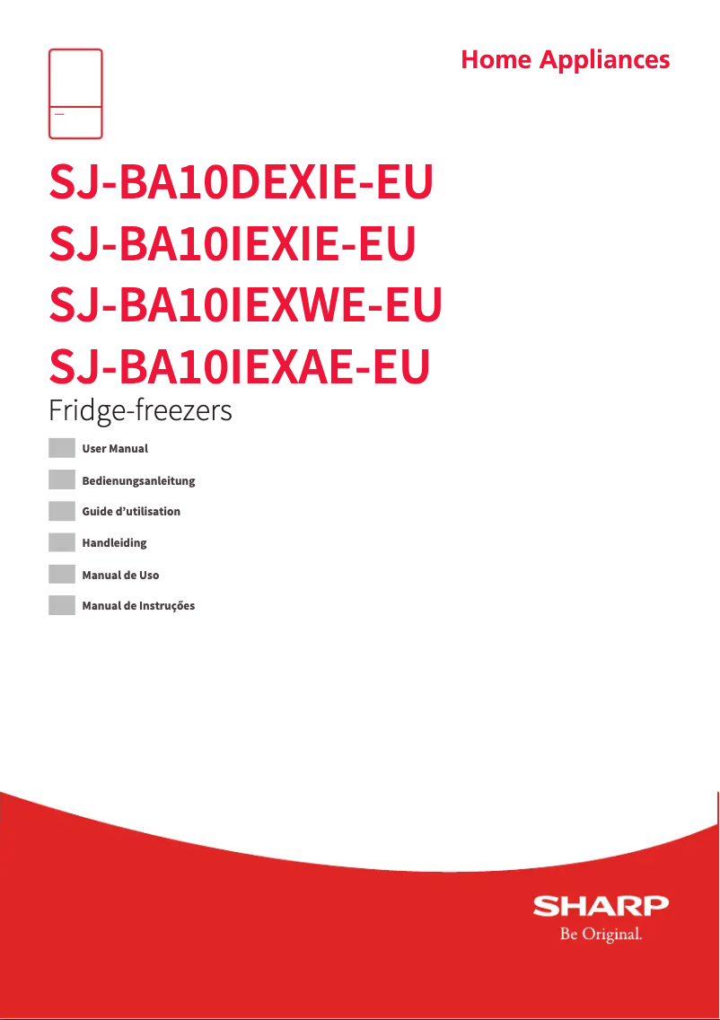 Page 1 de la notice Manuel utilisateur Sharp SJ-BA10IEXWE-EU
