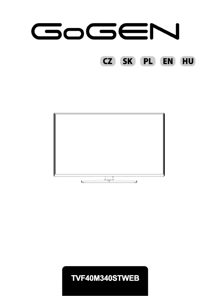 Image de la première page du manuel de l'appareil TVF40M340STWEB