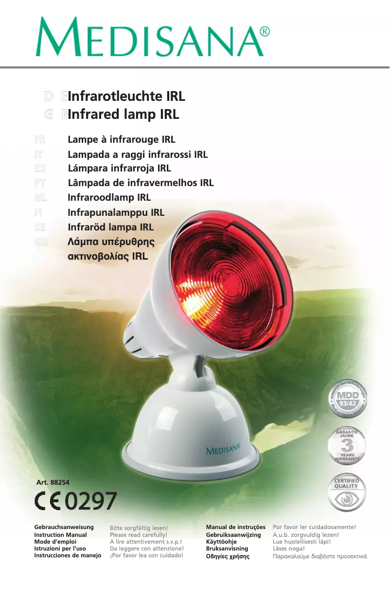 Página 1 del manual Manual de usuario Medisana IRL