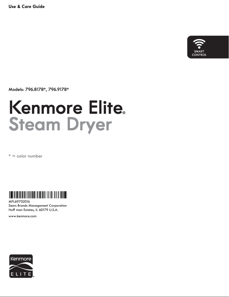 Page 1 de la notice Manuel utilisateur Kenmore 91783