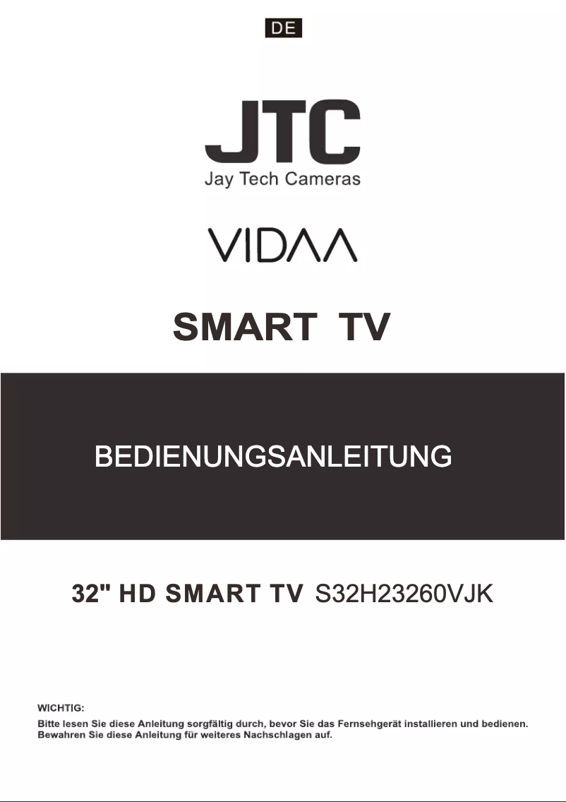 Image de la première page du manuel de l'appareil S32H23260VJK