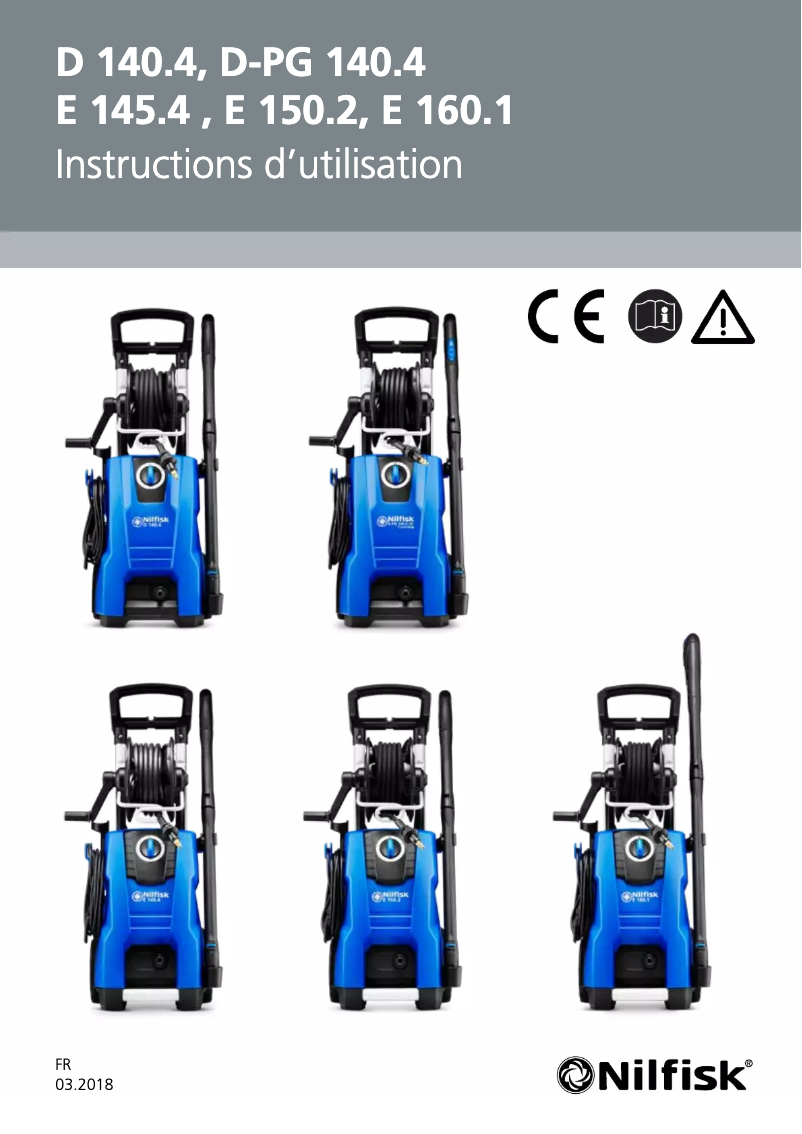 Page 1 de la notice Manuel utilisateur Nilfisk E 145.4-9 P X-TRA