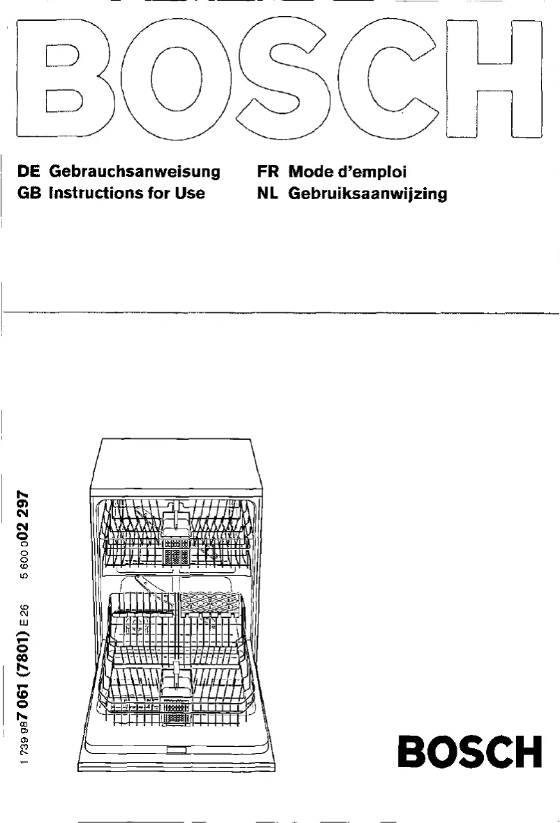 Page n°1 - Manuel utilisateur Bosch SHS6902