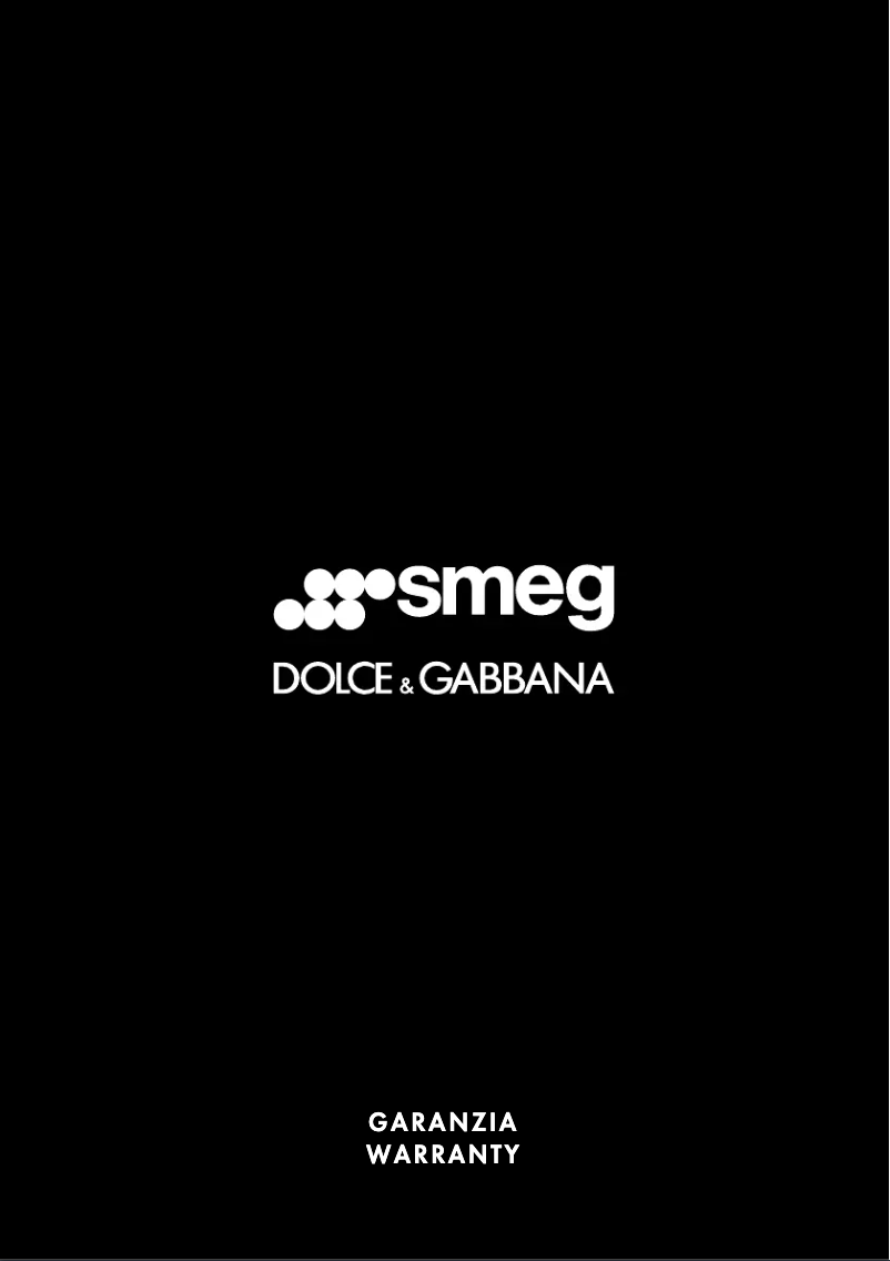 Page n°1 - Informations de garantie Smeg KLF03