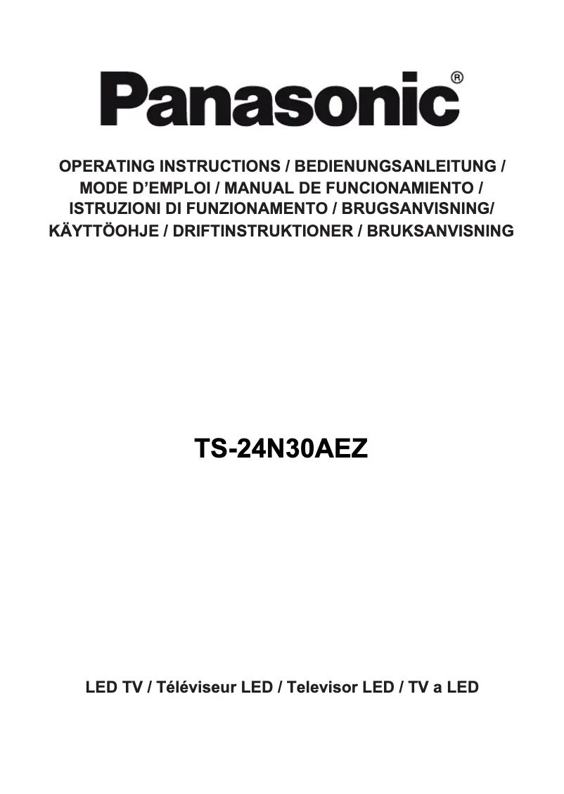 Image de la première page du manuel de l'appareil TS-24N30AEZ