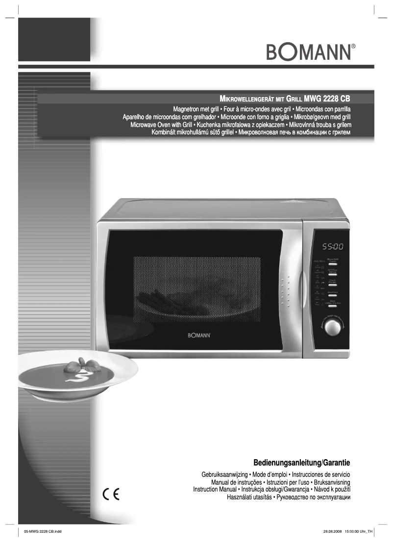 Page n°1 - Manuel utilisateur Bomann MWG 2228 CB