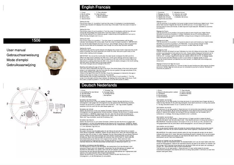 Image de la première page du manuel de l'appareil 1506