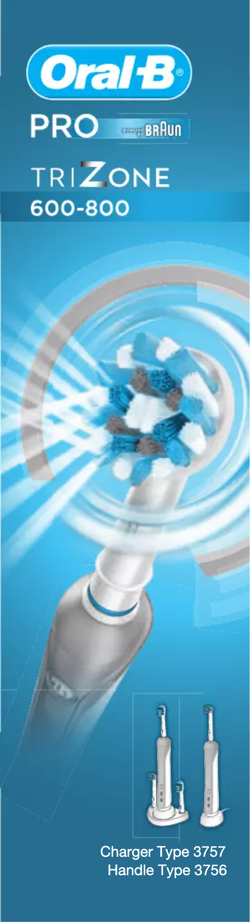 Page 1 de la notice Manuel utilisateur Oral-B Pro 600 3D