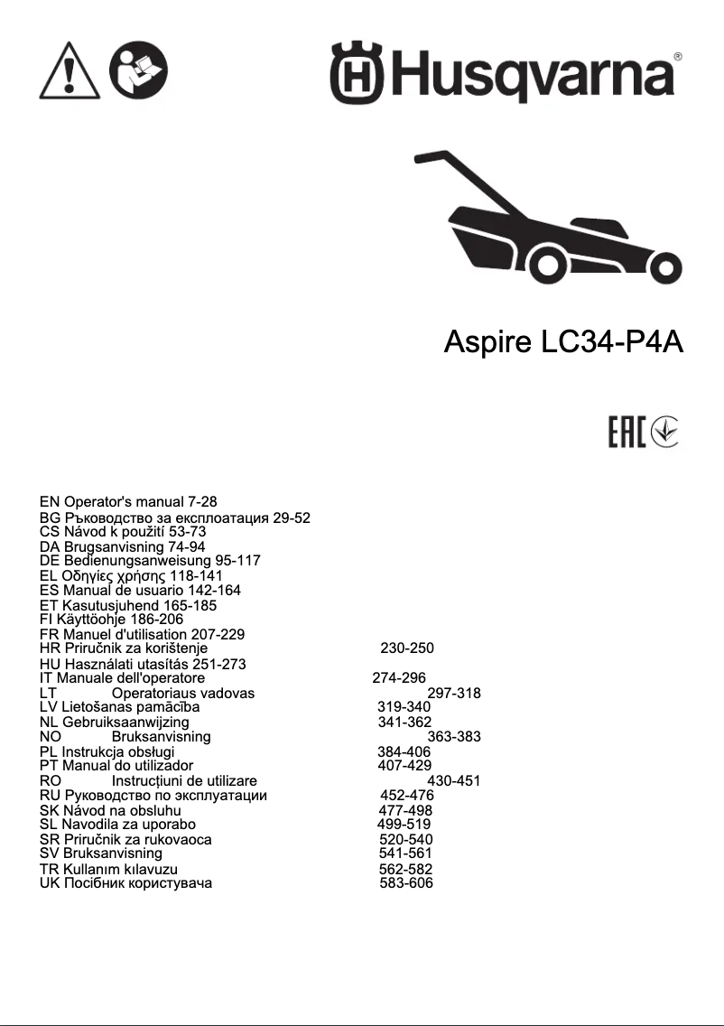 Image de la première page du manuel de l'appareil Aspire LC34-P4A