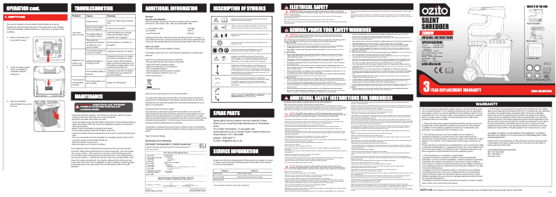 Image de la première page du manuel de l'appareil SSH-2540CBU