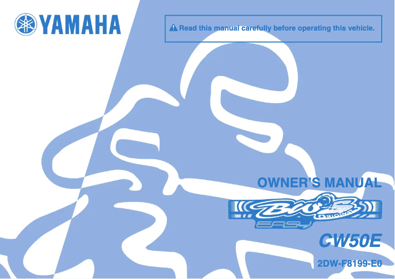 Page 1 de la notice Manuel utilisateur Yamaha CW50E