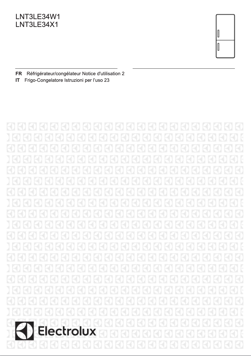 Page 1 de la notice Manuel utilisateur Electrolux LNT3LE34W1