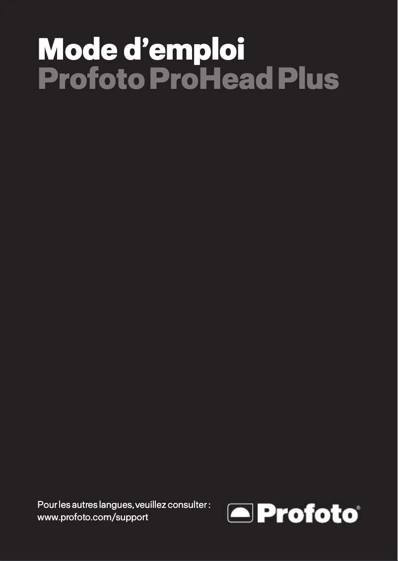 Página 1 del manual Manual de usuario Profoto ProHead Plus