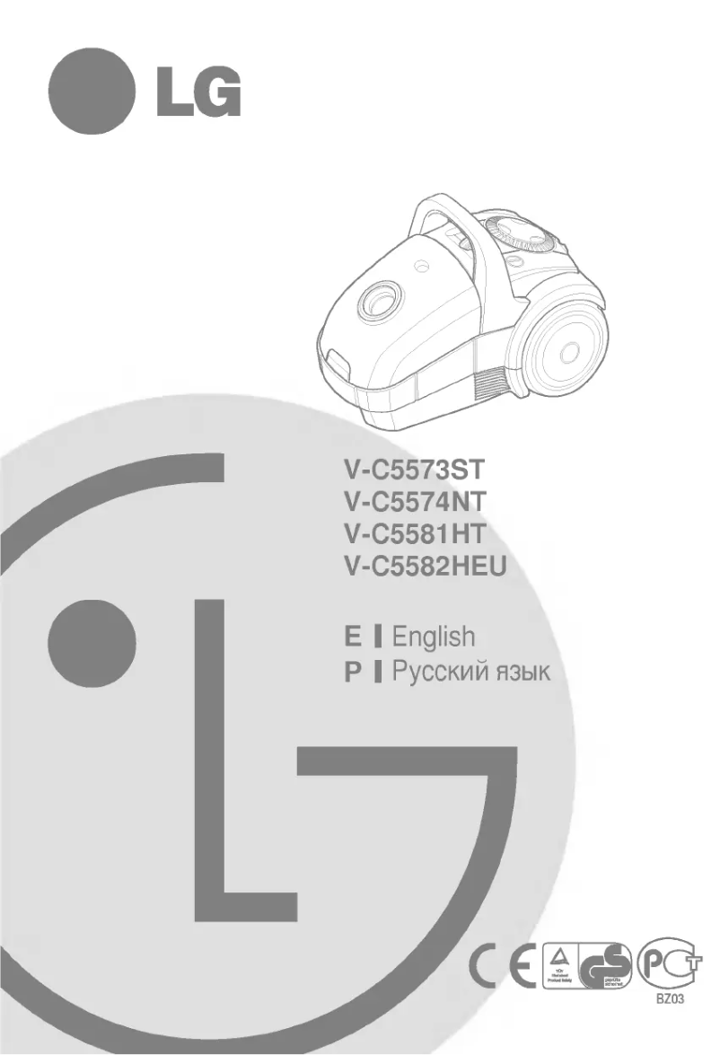 Page 1 de la notice Manuel utilisateur LG V-C5573ST