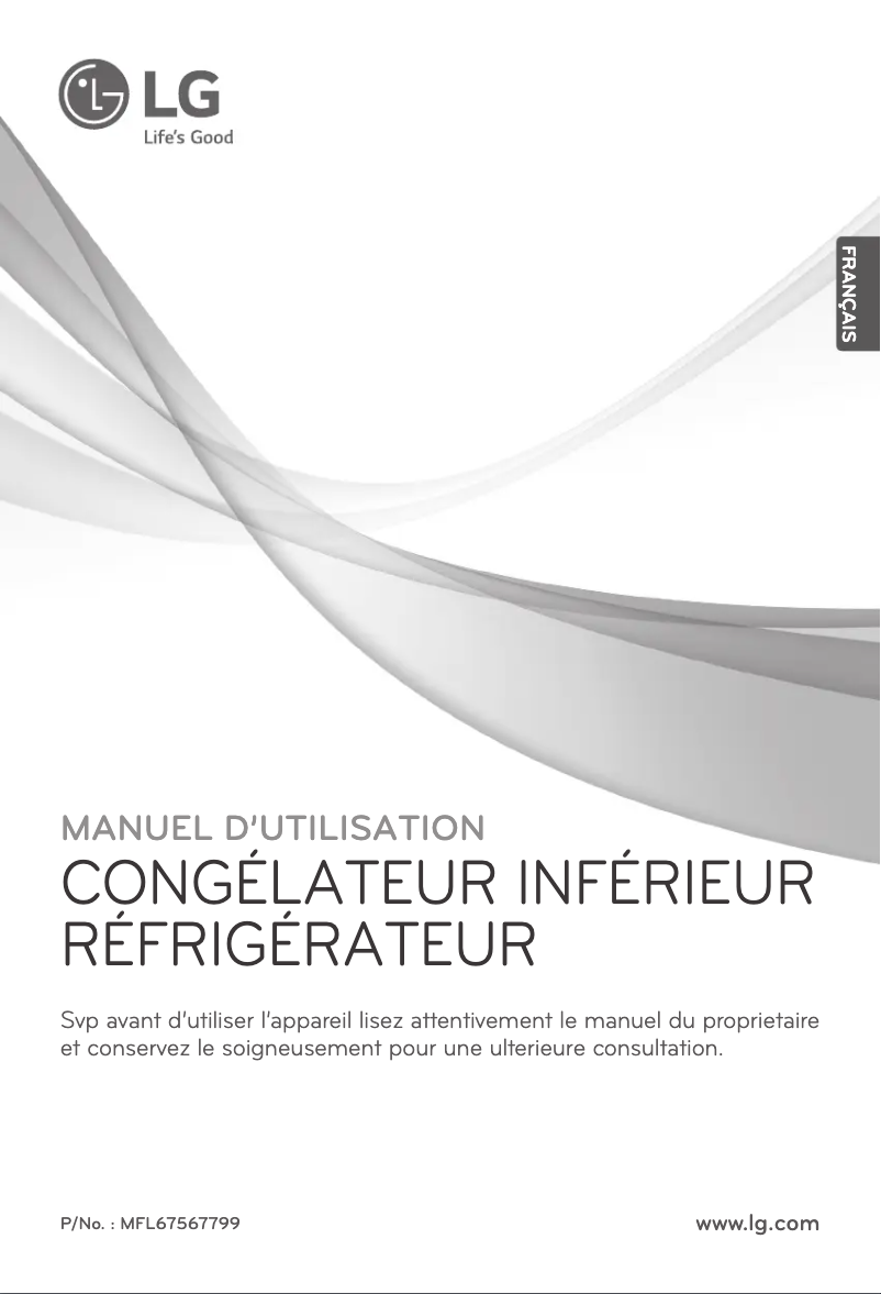 Image de la première page du manuel de l'appareil GR-D34FBGHL
