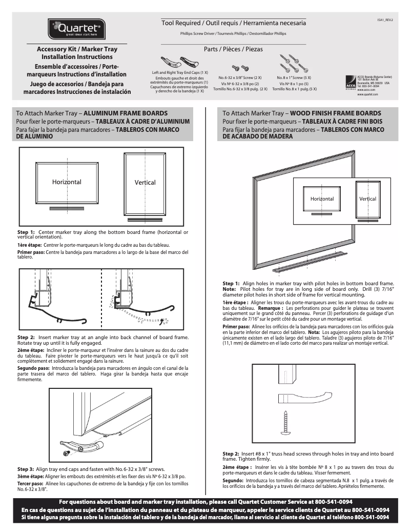 Page 1 de la notice Manuel utilisateur Quartet 303