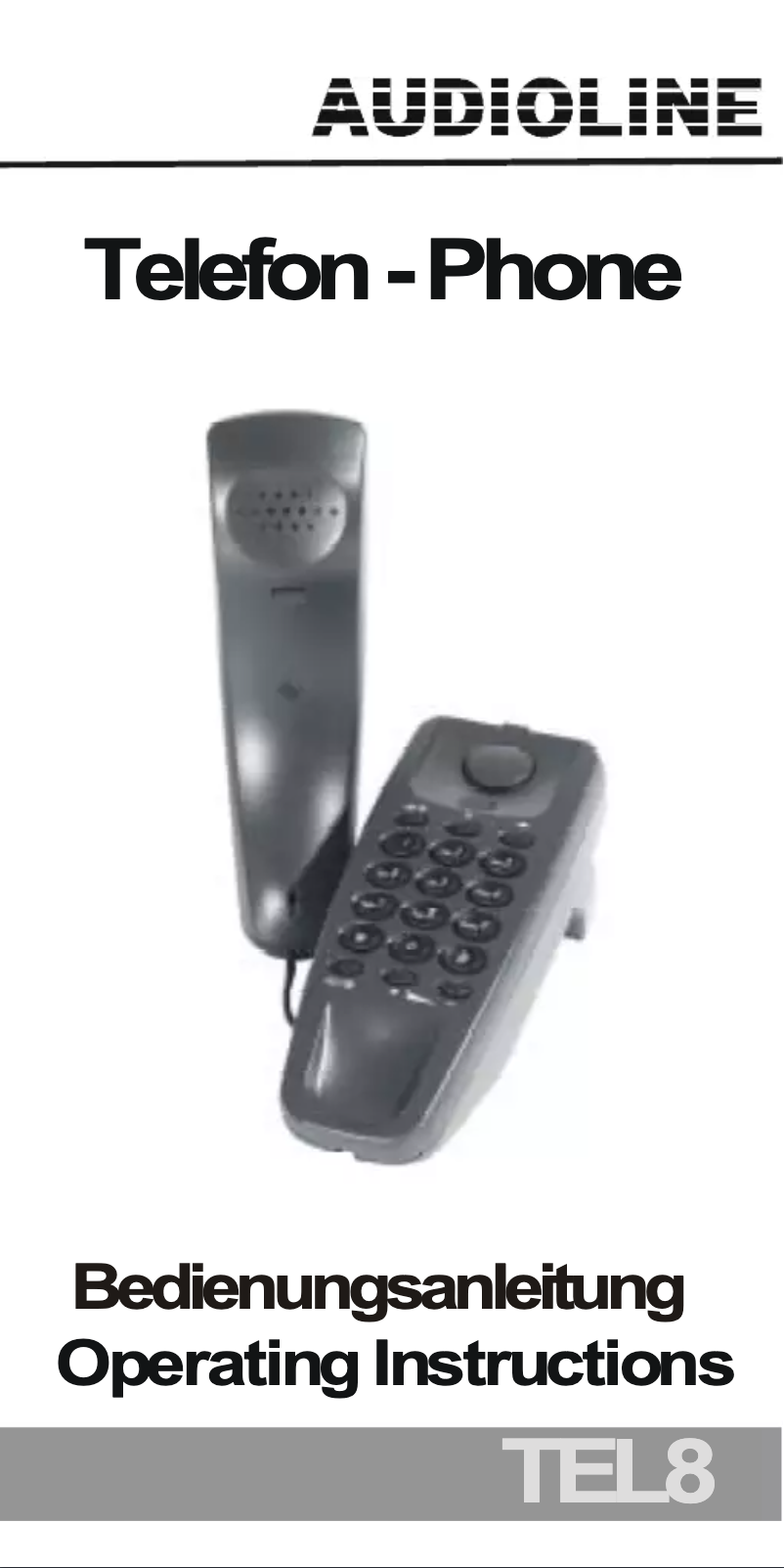 Page 1 de la notice Manuel utilisateur Audioline TEL 8