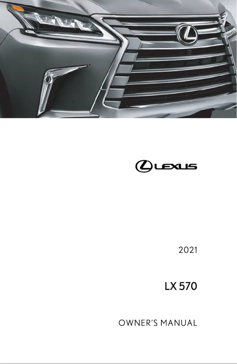 Página 1 del manual Manual de usuario Lexus LX 570 (2021)