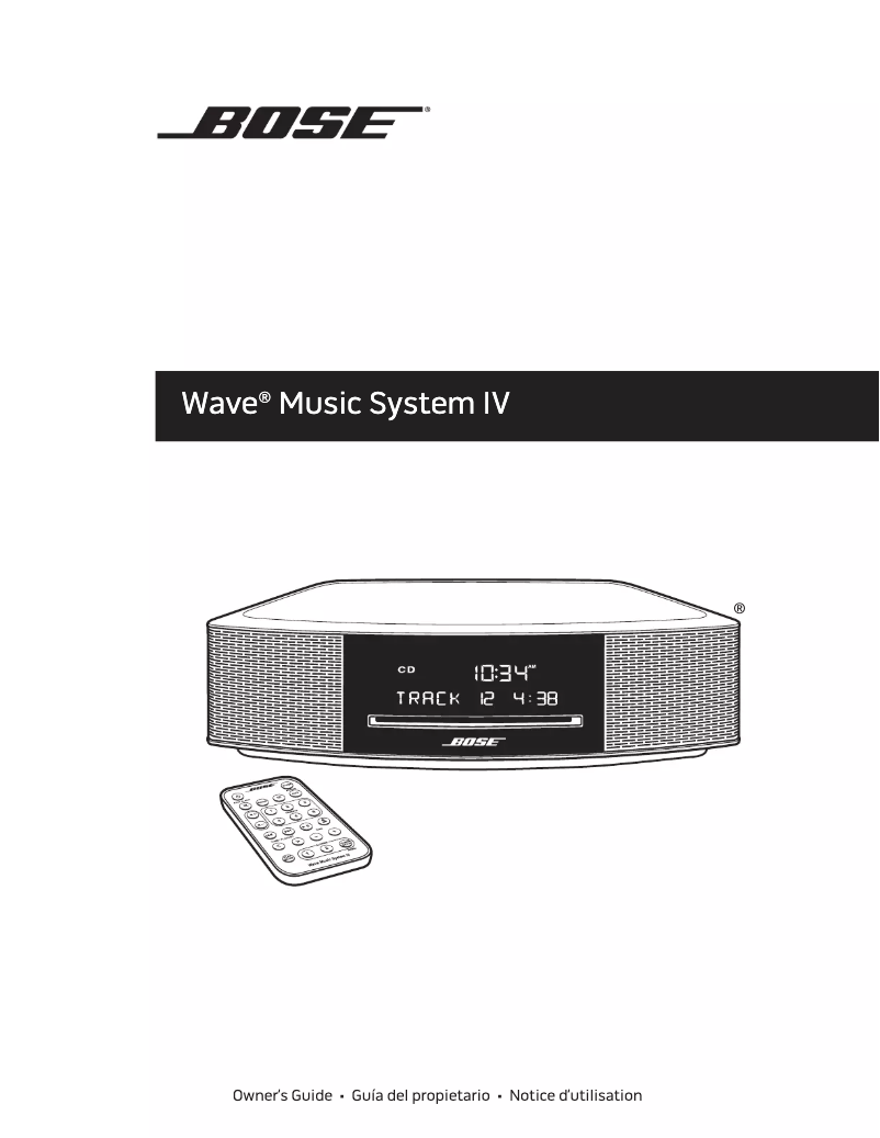 Page 1 de la notice Manuel utilisateur Bose Wave Music System III