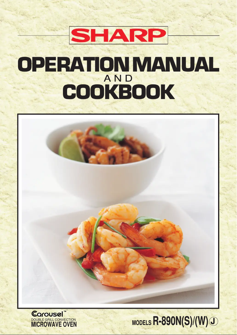 Page n°1 - Manuel utilisateur Sharp R-890E