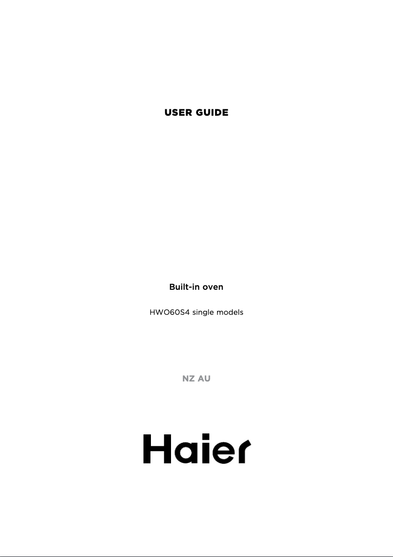 Page n°1 - Guide d'installation Haier HWO60S4MX1