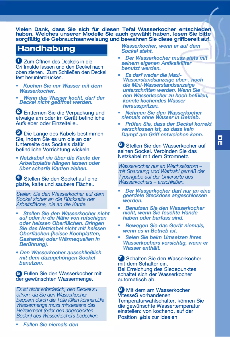 Image de la première page du manuel de l'appareil BE362014