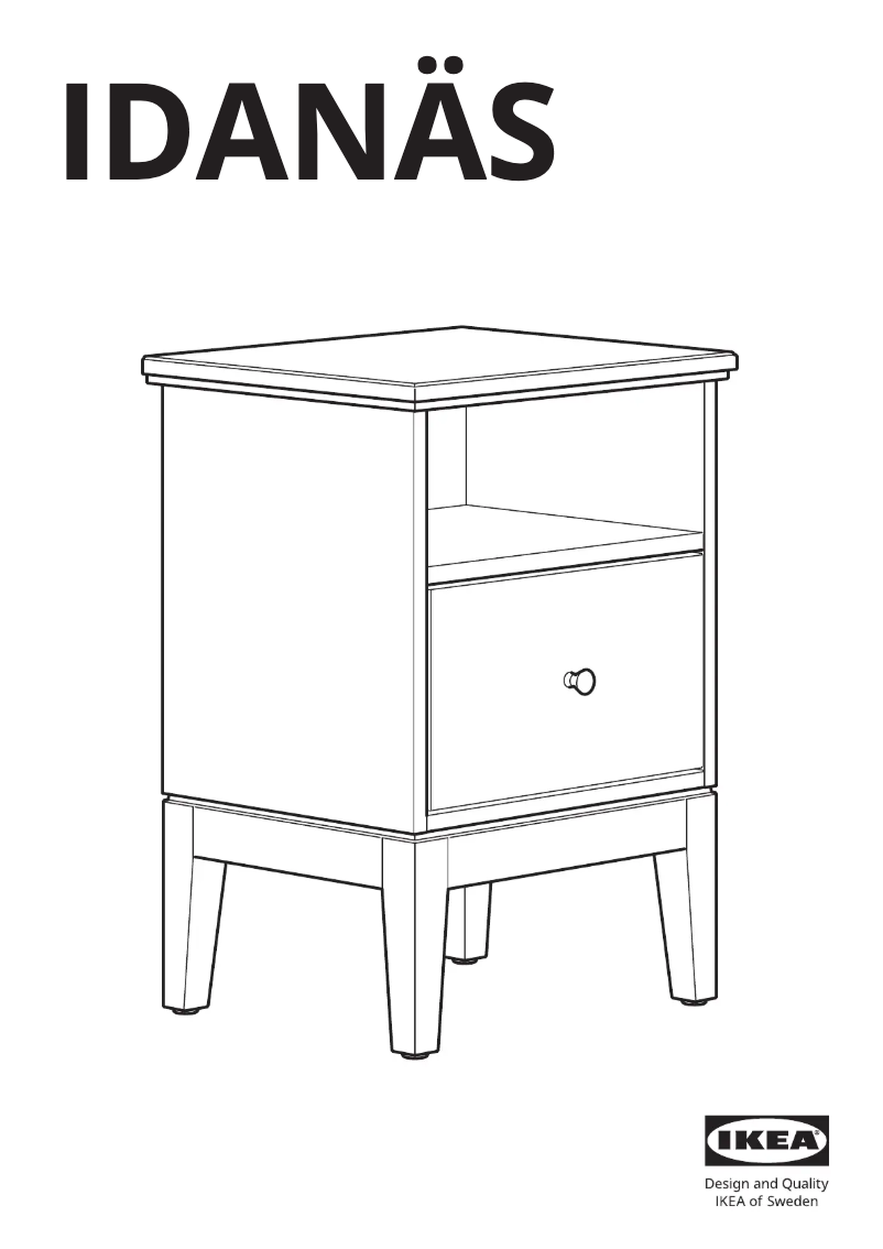 Página 1 del manual Manual de usuario Ikea IDANÄS 904.588.10