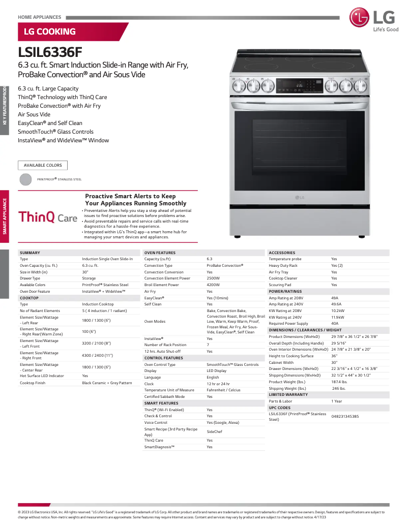 Imagen de la primera página del manual del dispositivo LSIL6336F