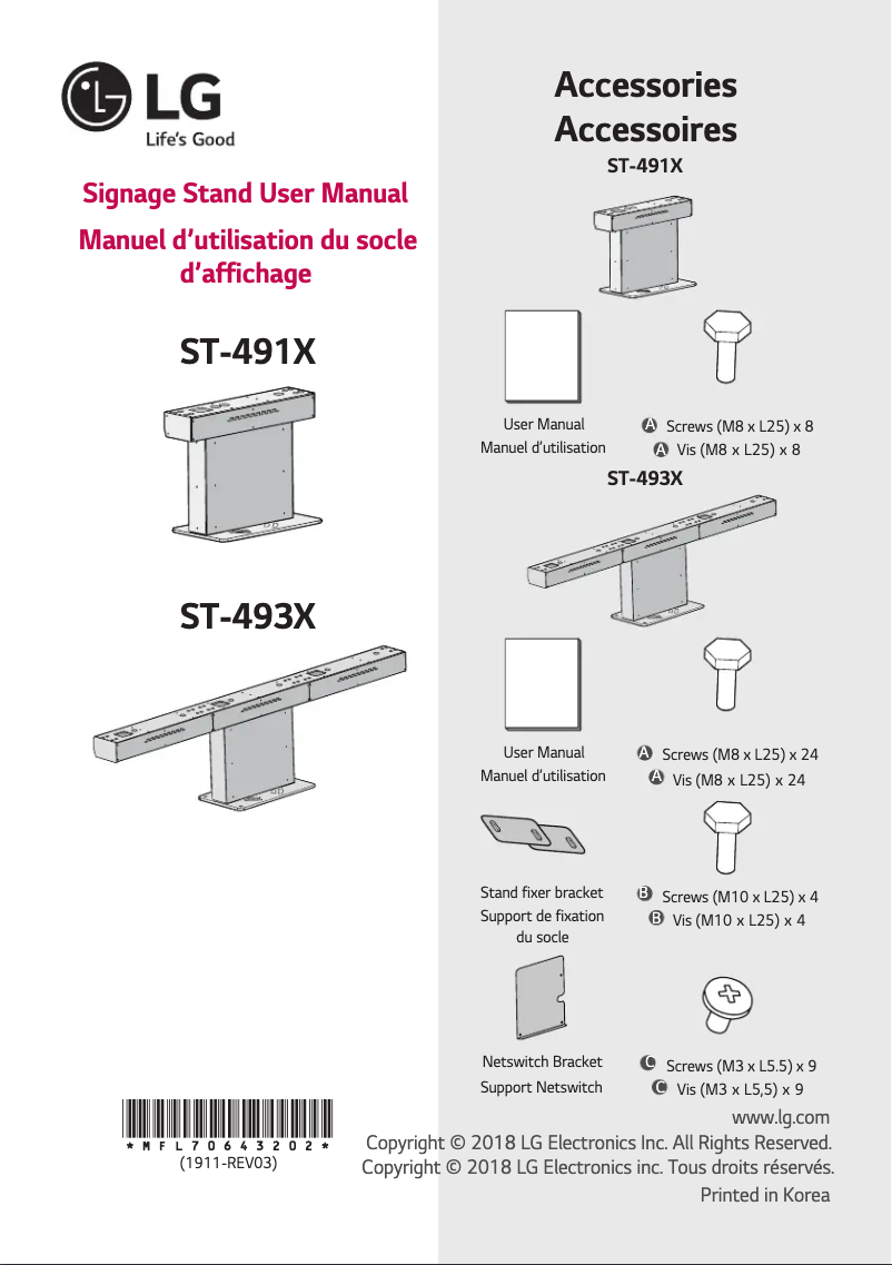 Página 1 del manual Manual de usuario LG ST-493X