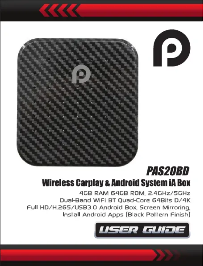 Page 1 de la notice Manuel utilisateur Pyle PAS20BD