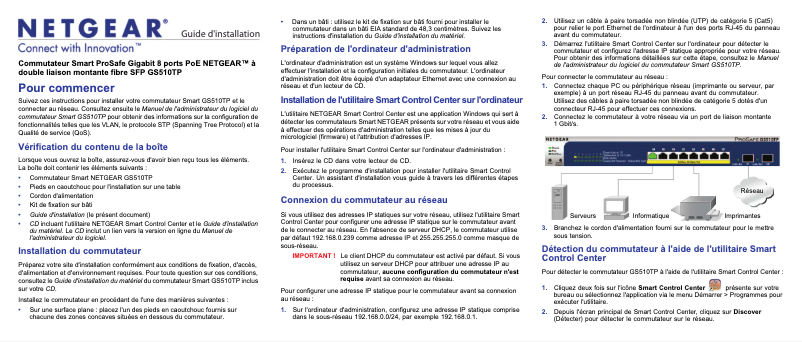 Image de la première page du manuel de l'appareil GS510TP