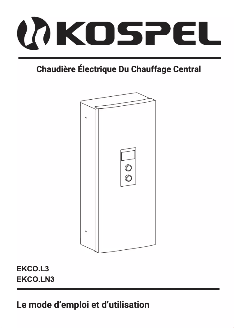 Page 1 de la notice Manuel utilisateur Kospel EKCO.L3-06