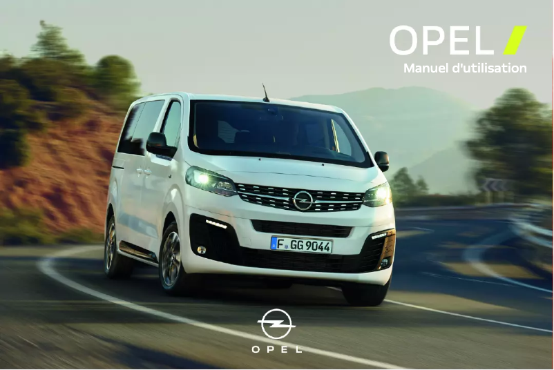 Page 1 de la notice Manuel utilisateur Opel Vivaro (2022)