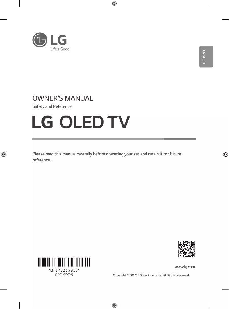 Página 1 del manual Manual de usuario LG OLED65G1PTZ