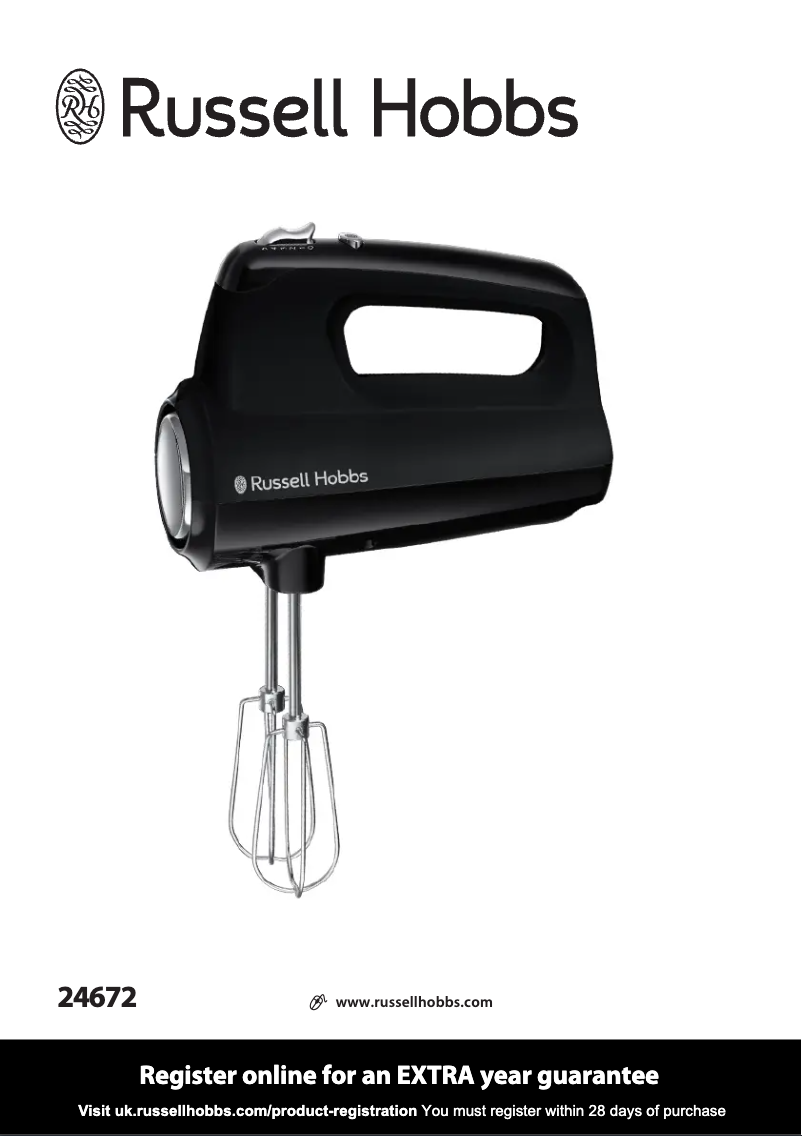 Page 1 de la notice Manuel utilisateur Russell Hobbs 24672-56