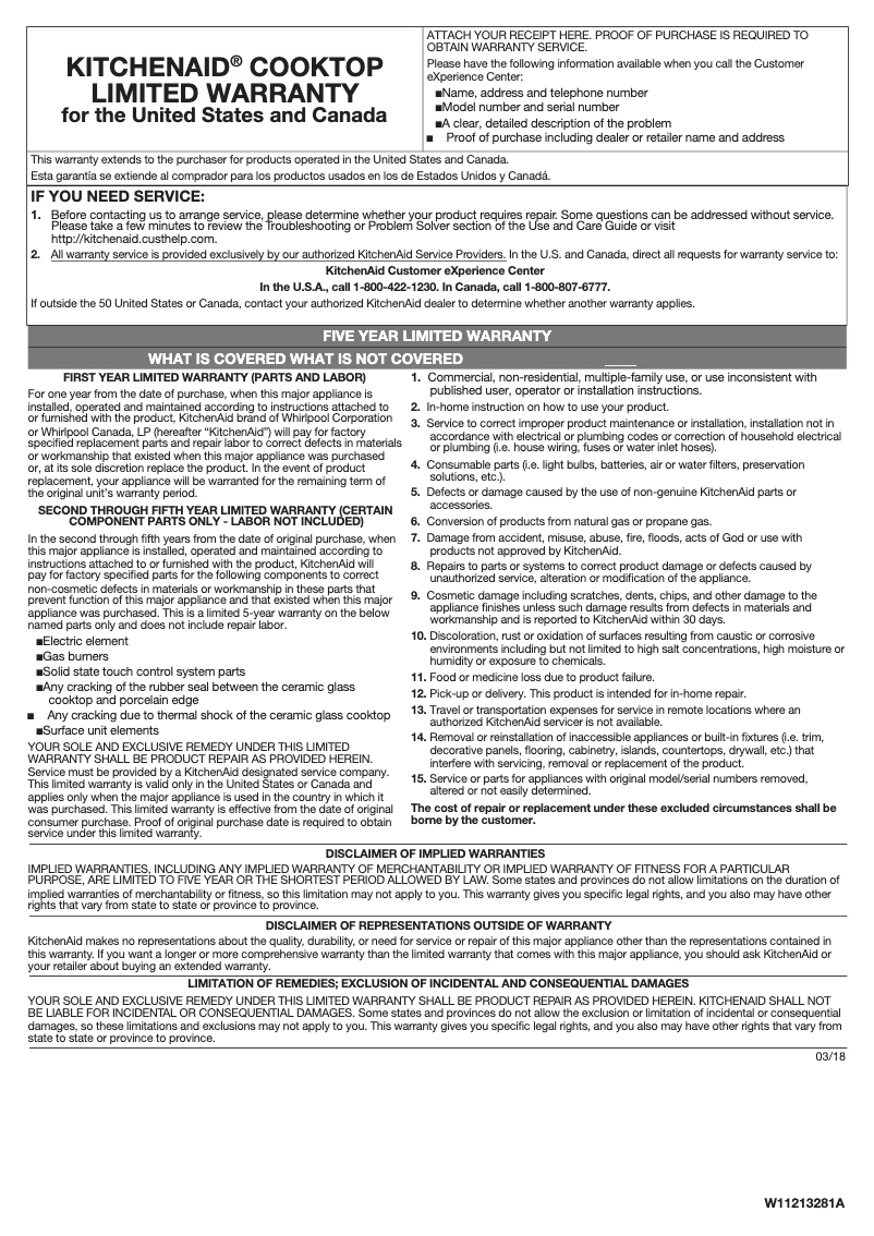 Imagen de la primera página del manual del dispositivo KCES556HBL