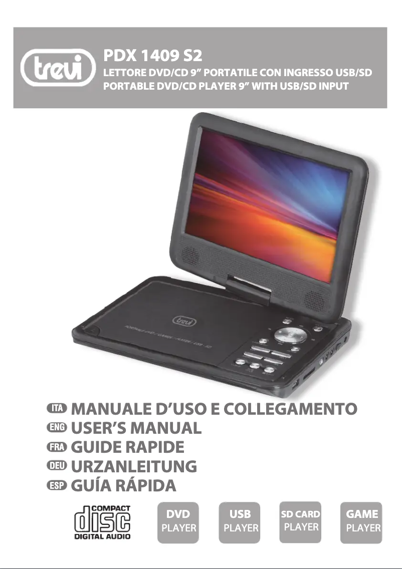 Page n°1 - Manuel utilisateur Trevi PDX 1409 S2