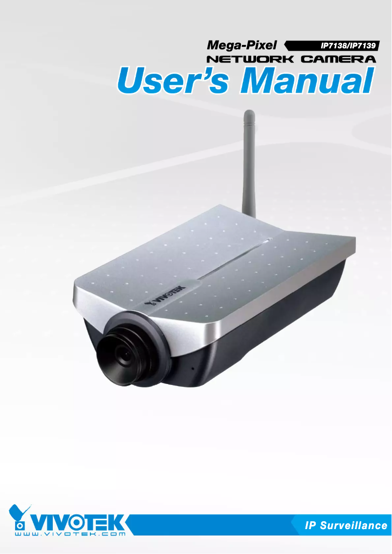 Page 1 de la notice Manuel utilisateur Vivotek IP7138