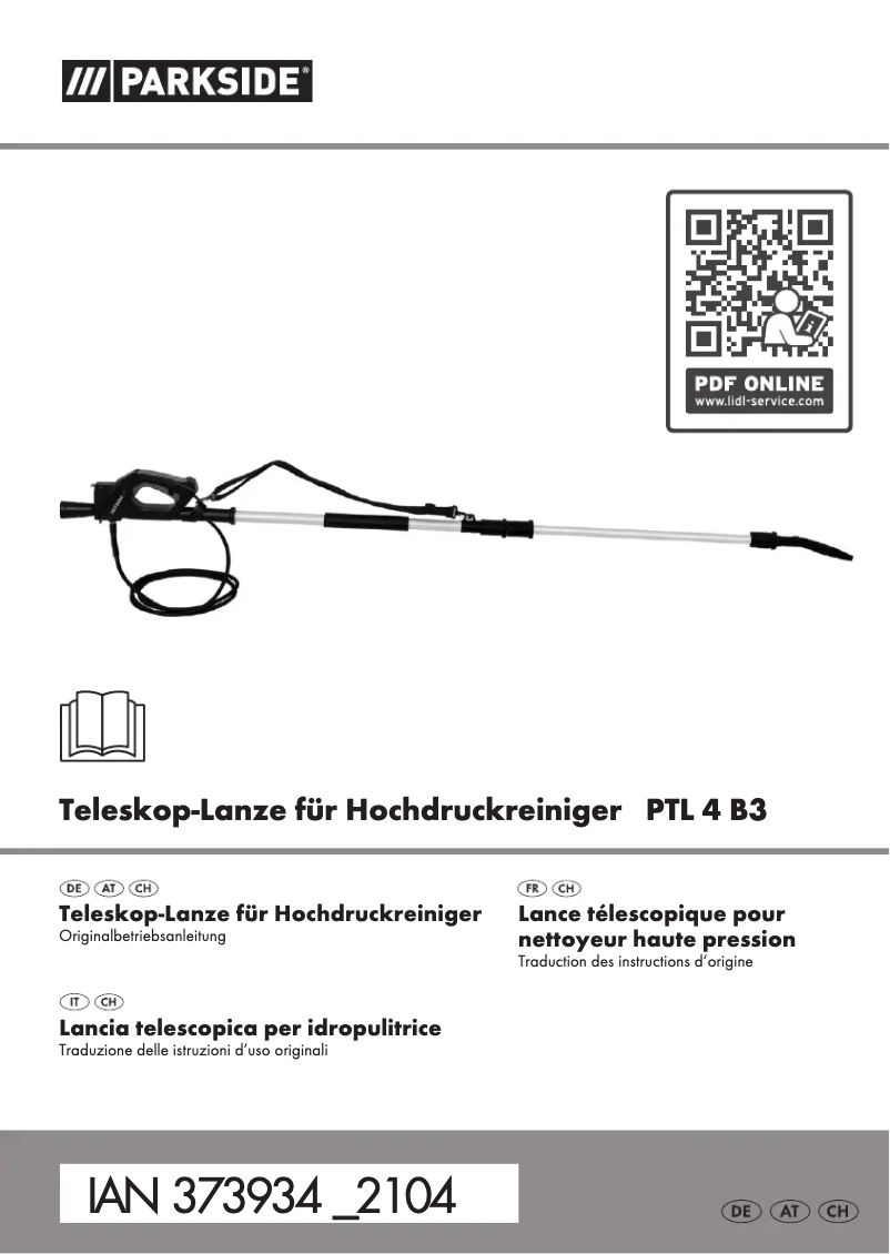 Page 1 de la notice Manuel utilisateur Parkside PTL 4 B3