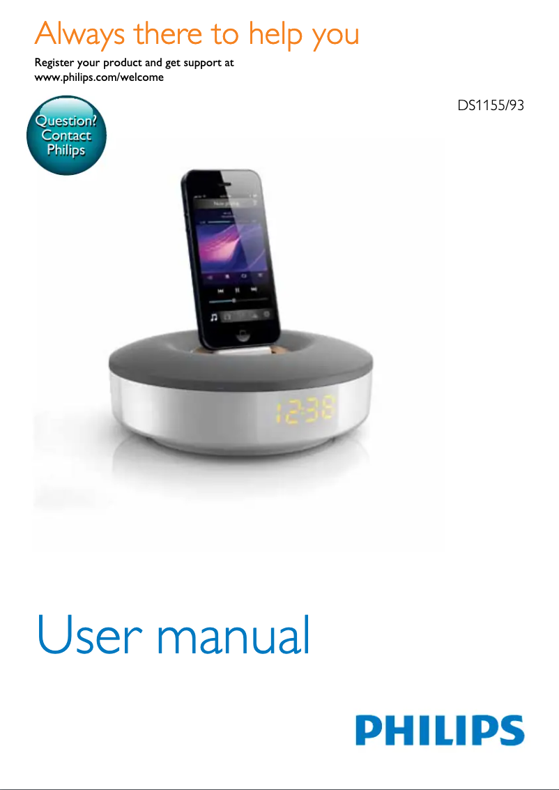 Image de la première page du manuel de l'appareil DS1155B