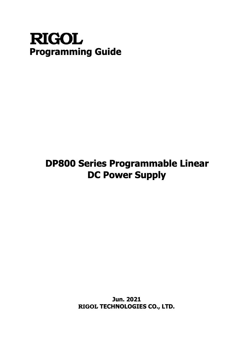 Image de la première page du manuel de l'appareil DP813A