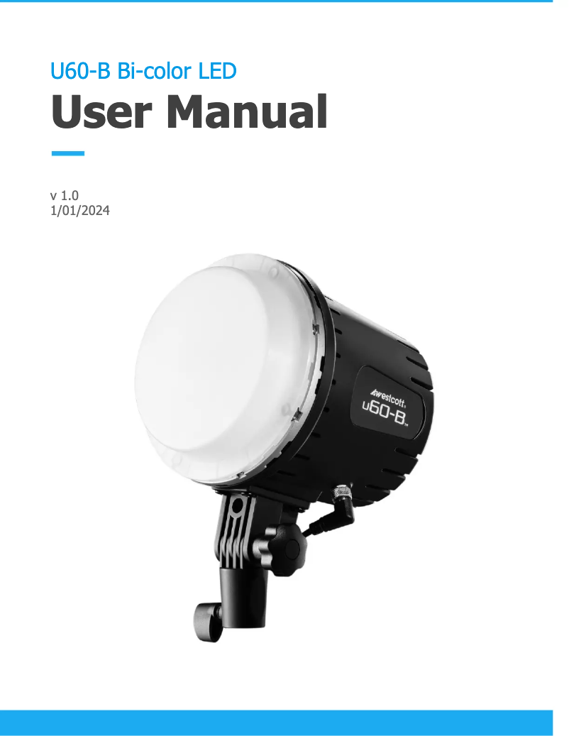 Page 1 de la notice Manuel utilisateur Westcott U60-B