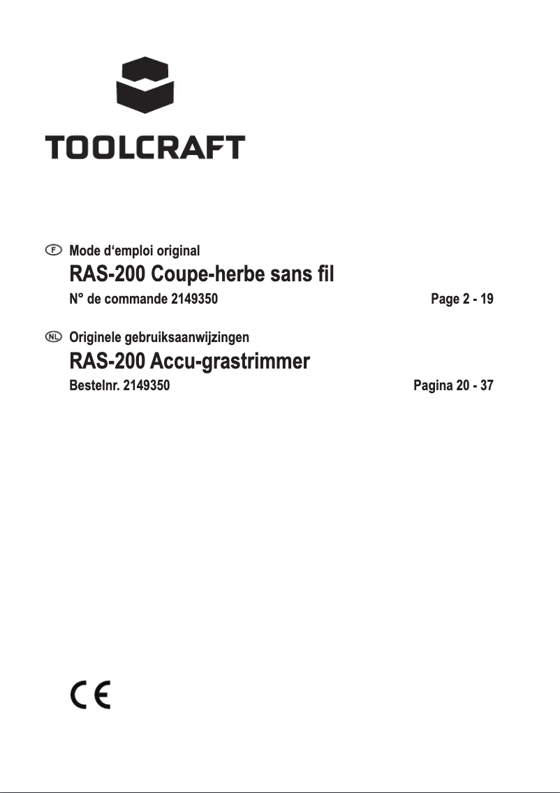 Página 1 del manual Manual de usuario Toolcraft RAS-200