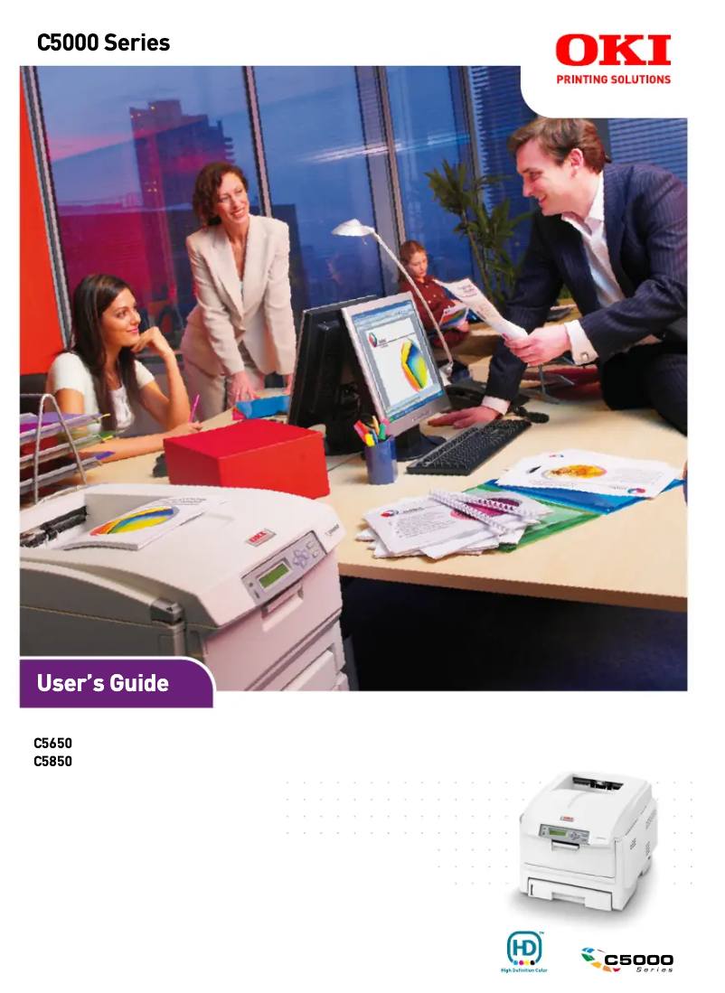 Page n°1 - Manuel utilisateur OKI C5850dn