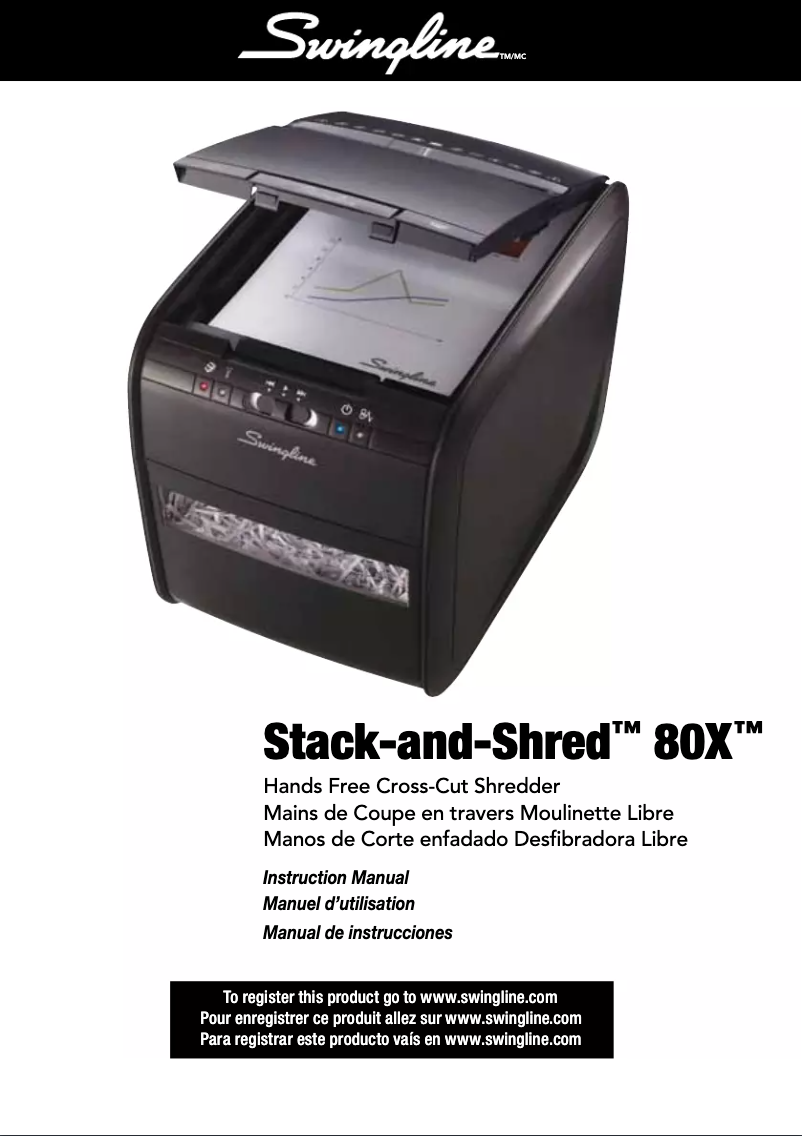 Page n°1 - Manuel utilisateur Swingline Stack-and-Shred 80X
