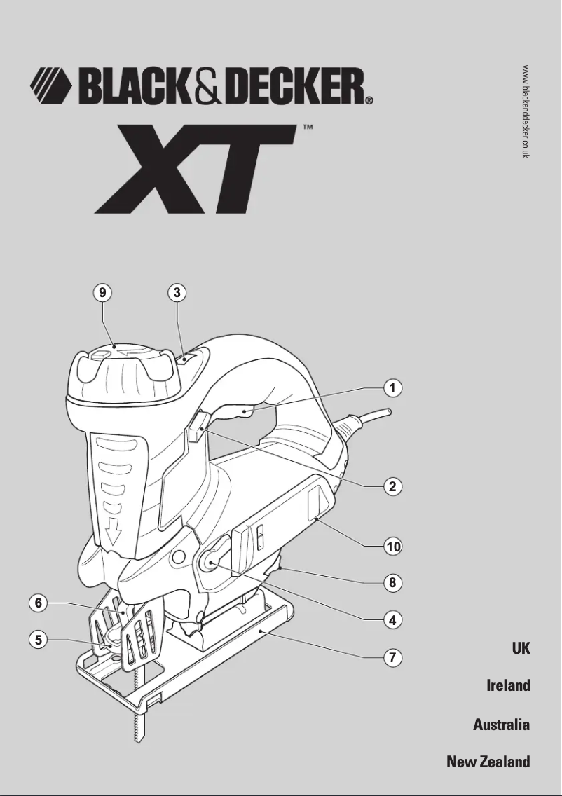 Page n°1 - Manuel utilisateur Black & Decker XTS10EK