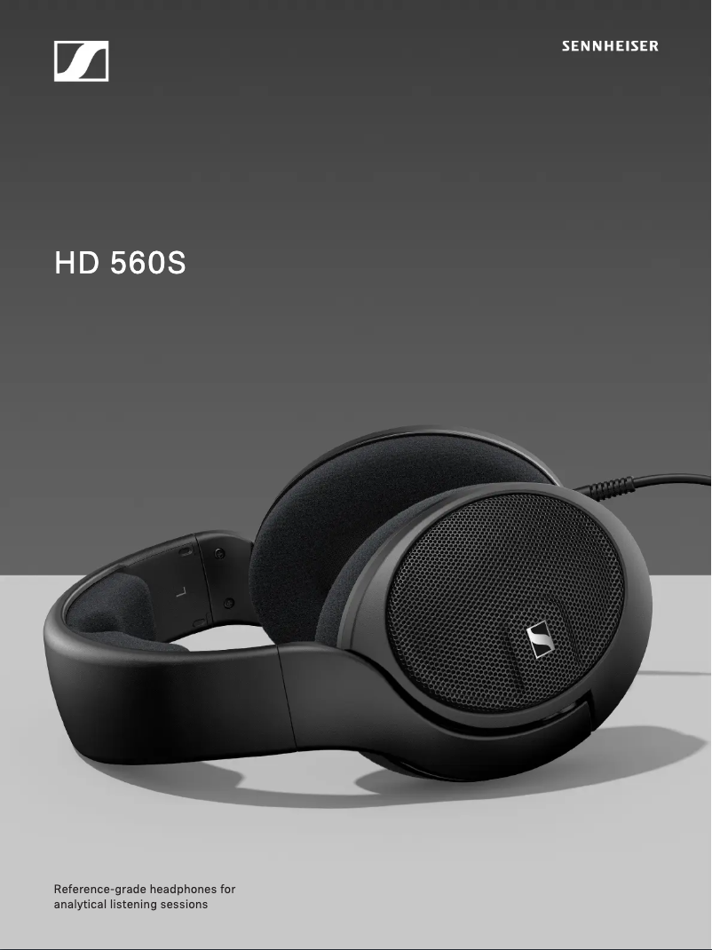 Page 1 de la notice Fiche technique Sennheiser HD 560S